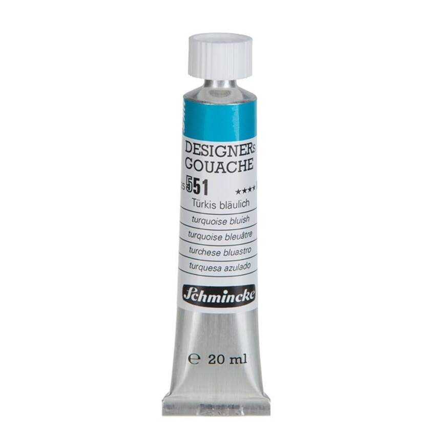 Schmincke Hks Designers' Gouache 20 ml Tube 551 Turquoise Bluish - 1