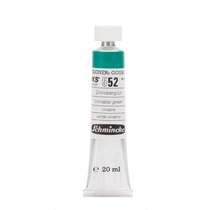 Schmincke Hks Designers' Gouache 20 ml Tube 552 Cinnabar Green - 3