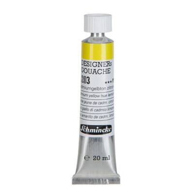 Schmincke Hks Designers' Guaj Boya 20 ml 203 Cadmium Yellow Lemon - 3