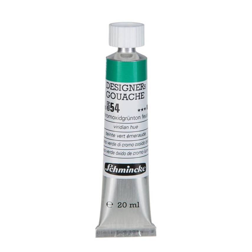 Schmincke Hks Designers' Guaj Boya 20 ml 554 Chromium Oxide Green Brilliant - 1