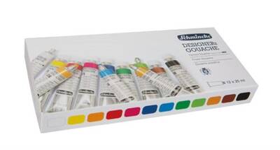 Schmincke Hks Designers' Gouache Guaj Boya Set 12x20ml