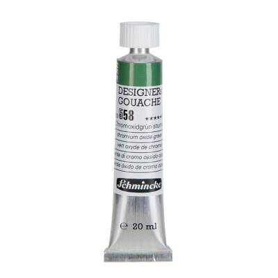Schmincke Hks Designers' Gouache Paint 20 ml Tube 558 Chromium Oxide Green - 3