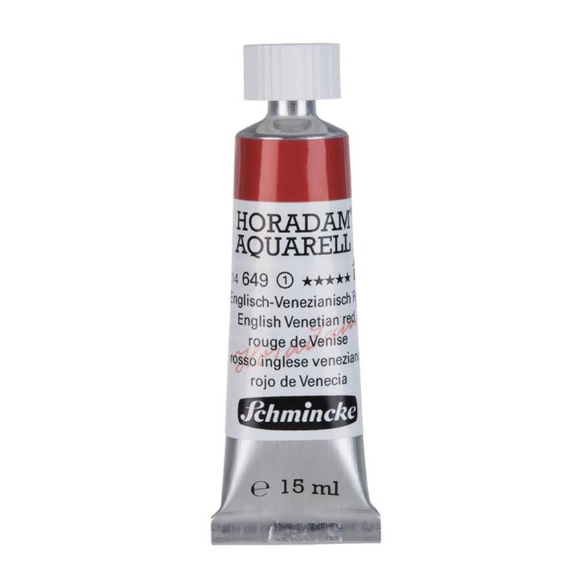Schmincke Horadam Aquarell Artist Sulu Boya 15 ml 649 English Venetian Red Seri 1 - 1