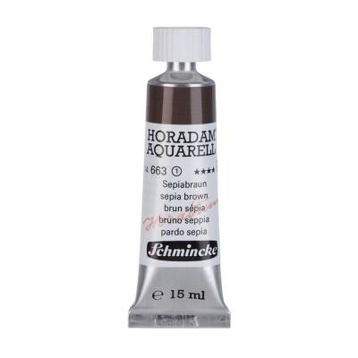 Schmincke Horadam Aquarell Artist Sulu Boya 15 ml 663 Sepia Brown Seri 1 - 1