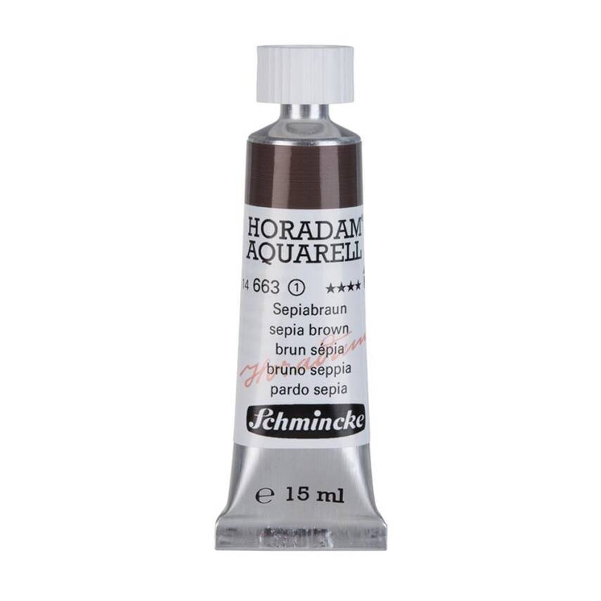 Schmincke Horadam Aquarell Artist Sulu Boya 15 ml 663 Sepia Brown Seri 1 - 1