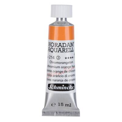 Schmincke Horadam Aquarell Artist Sulu Boya 15 ml Tüp Seri 2 214 Chrome Orange No Lead - 1