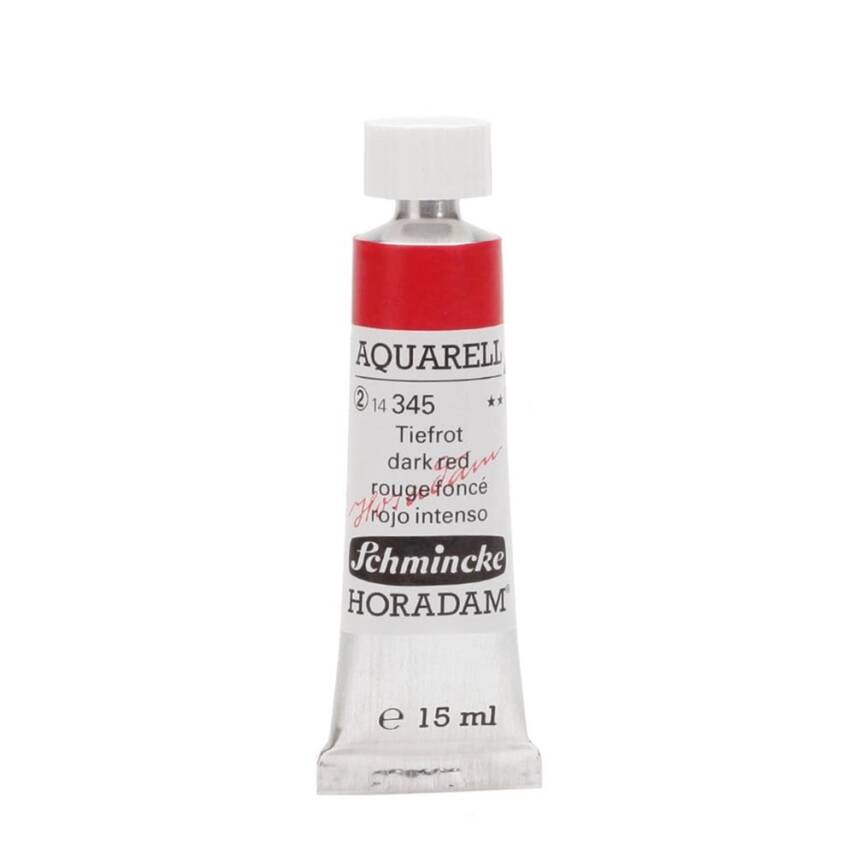 Schmincke Horadam Aquarell Artist Sulu Boya 15 ml 345 Dark Red Seri 2 - 1