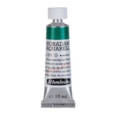Schmincke Horadam Aquarell Artist Sulu Boya 15 ml 511 Chromium Oxide Green Brilliant Seri 2 - 1