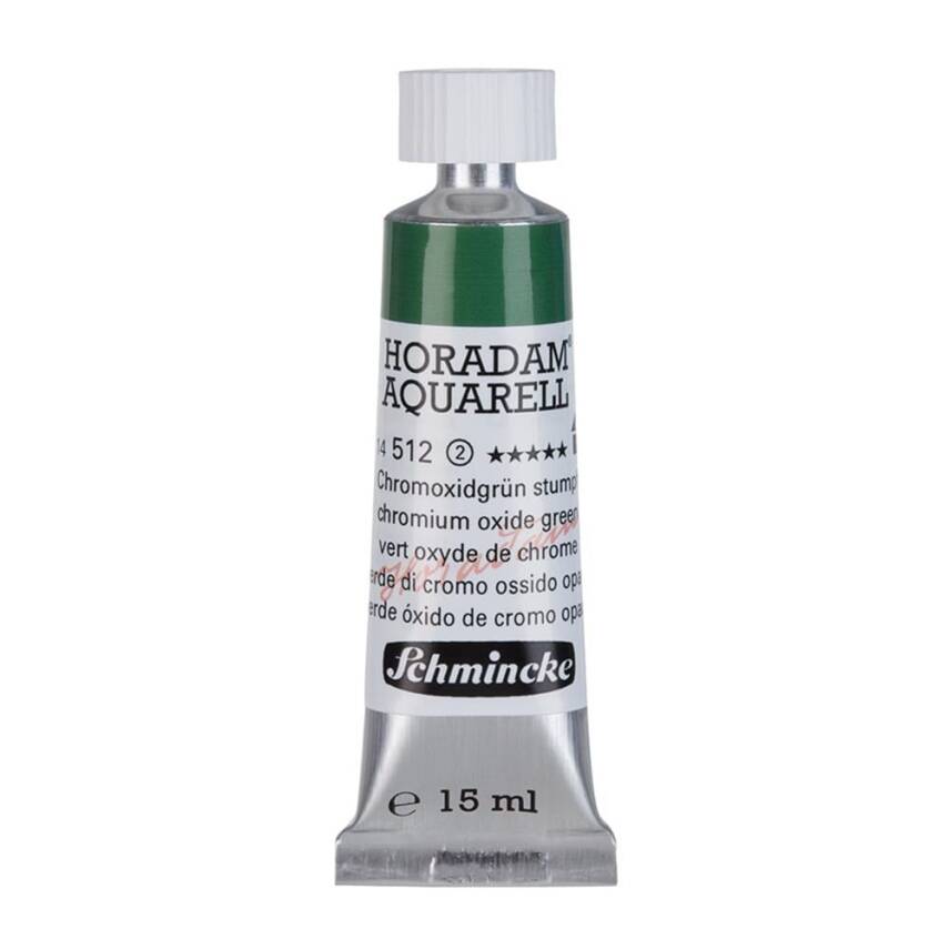 Schmincke Horadam Aquarell Artist Sulu Boya 15 ml 512 Chromium Oxide Green Seri 2 - 1
