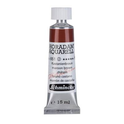 Schmincke Horadam Aquarell Artist Sulu Boya 15 ml 651 Maroon Brown Seri 2 - 1