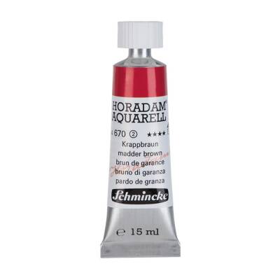 Schmincke Horadam Aquarell Artist Sulu Boya 15 ml 670 Madder Brown Seri 2 - 1