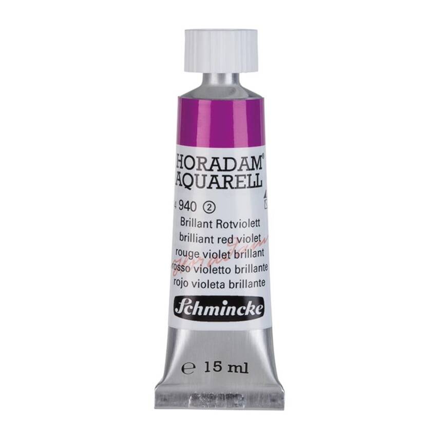 Schmincke Horadam Aquarell Artist Sulu Boya 15 ml 940 Brilliant Red Violet Seri 2 - 1