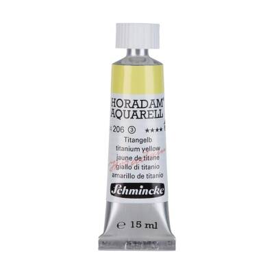 Schmincke Horadam Aquarell Artist Sulu Boya 15 ml 206 Titanium Yellow Seri 3 - 1