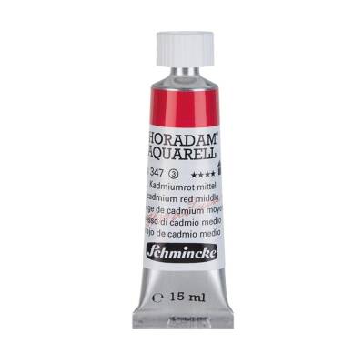 Schmincke Horadam Aquarell Artist Sulu Boya 15 ml 347 Cadmium Red Middle Seri 3 - 1