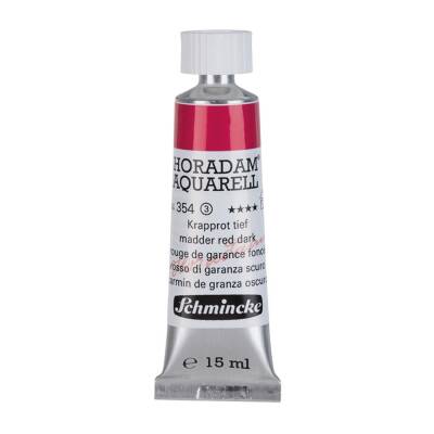 Schmincke Horadam Aquarell Artist Sulu Boya 15 ml 354 Madder Red Dark Seri 3 - 1