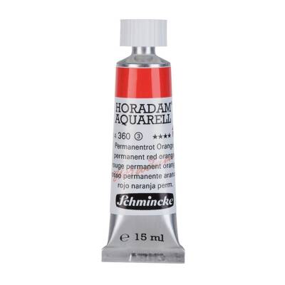 Schmincke Horadam Aquarell Artist Sulu Boya 15 ml 360 Permanent Red Orange Seri 3 - 1