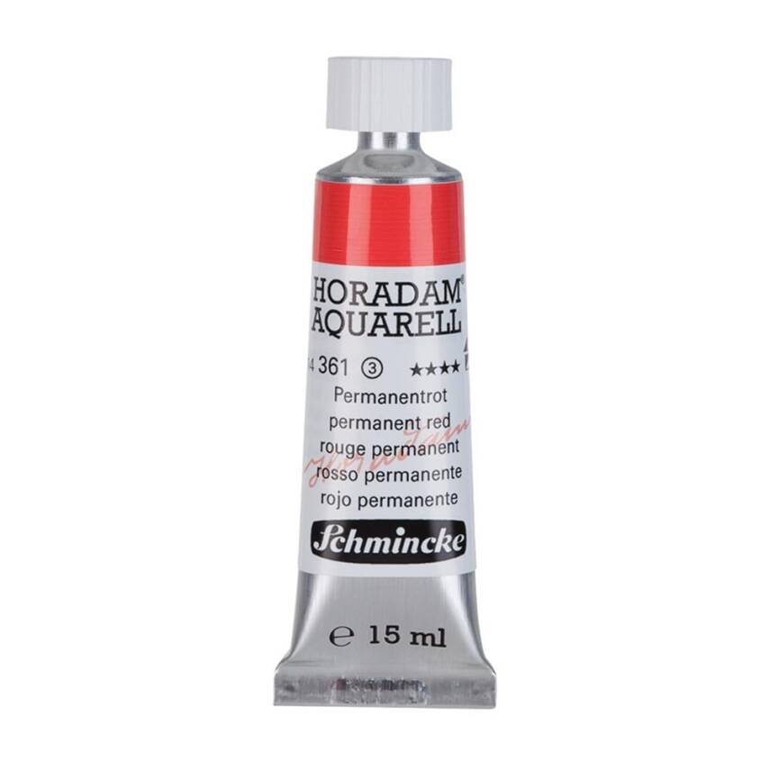 Schmincke Horadam Aquarell Artist Sulu Boya 15 ml 361 Permanent Red Seri 3 - 1