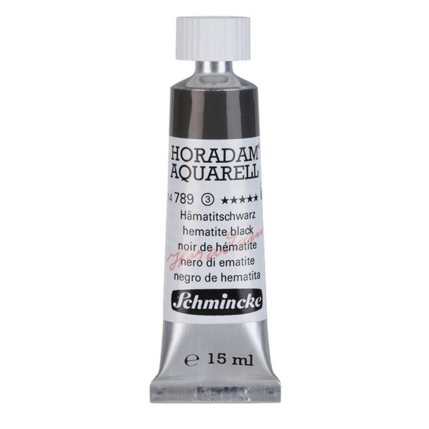 Schmincke Horadam Aquarell Artist Sulu Boya 15 ml 789 Hematite Black Seri 3 - 1