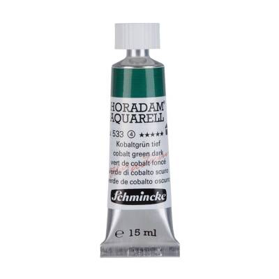 Schmincke Horadam Aquarell Artist Sulu Boya 15 ml 533 Cobalt Green Dark Seri 4 - 1