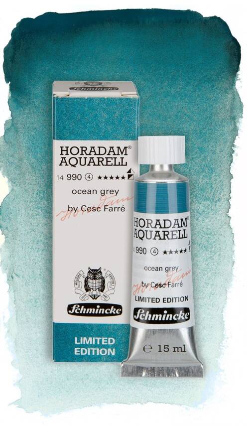 Schmincke Horadam Aquarell Artist Sulu Boya 15 ml Tüp Seri 4 990 Ocean Grey - 1