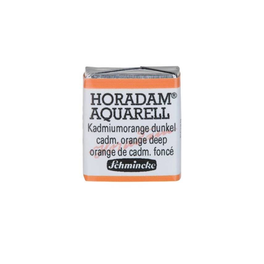Schmincke Horadam Aquarell Artist Sulu Boya Yarım Tablet 228 Cadmium Orange Deep - 1
