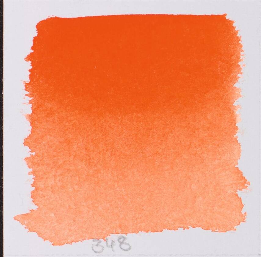 Schmincke Horadam Aquarell Artist Sulu Boya Yarım Tablet 348 Cadmium Red Orange - 2