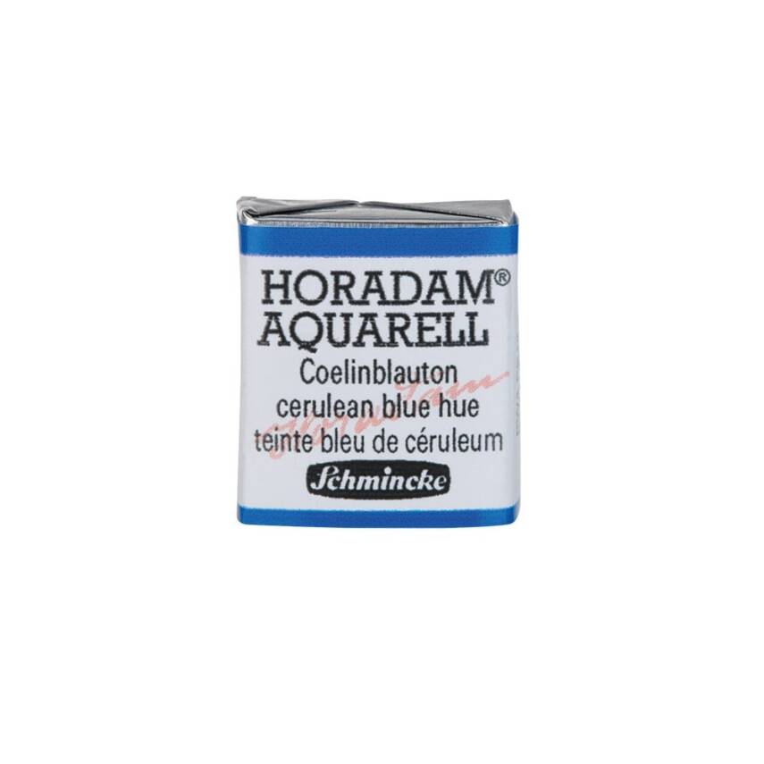 Schmincke Horadam Aquarell Artist Sulu Boya Yarım Tablet 481 Cerulean Blue Hue - 1