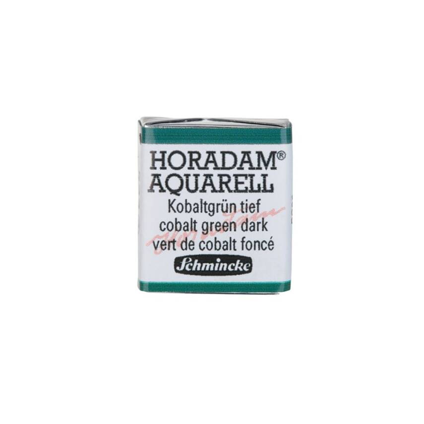Schmincke Horadam Aquarell Artist Sulu Boya Yarım Tablet 533 Cobalt Green Dark - 1