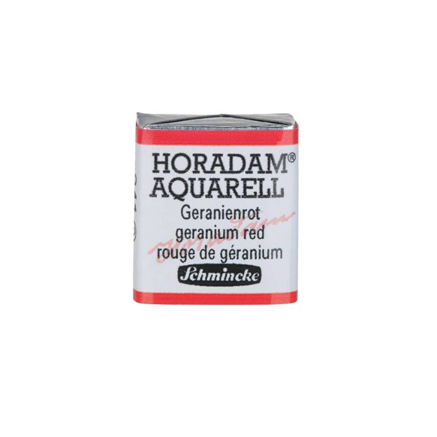 Schmincke Horadam Aquarell Artist Sulu Boya Yarım Tablet 341 Geranium Red  - 1