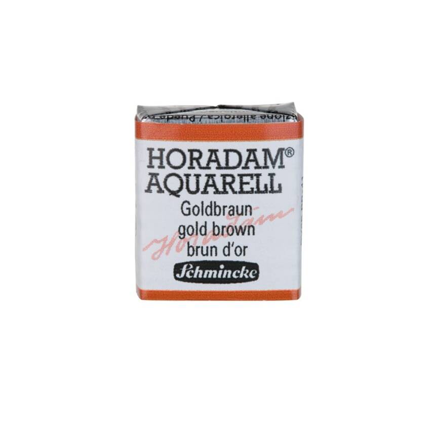 Schmincke Horadam Aquarell Artist Sulu Boya Yarım Tablet 654 Gold Bro  - 1