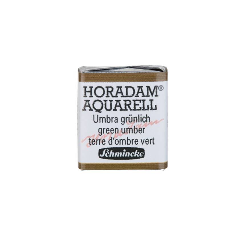 Schmincke Horadam Aquarell Artist Sulu Boya Yarım Tablet 665 Green Umber  - 1