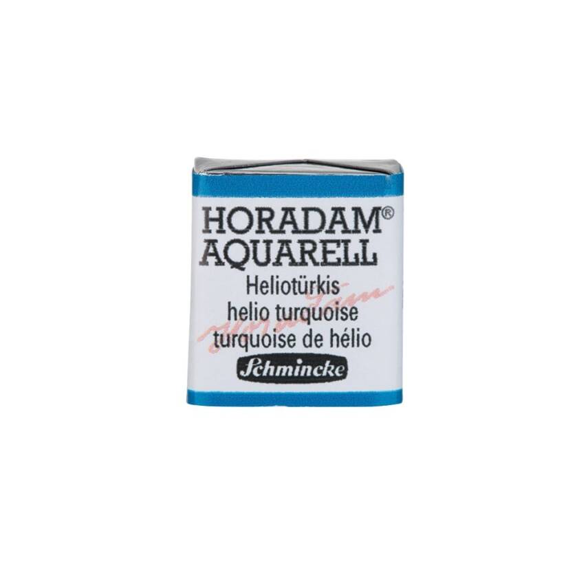Schmincke Horadam Aquarell Artist Sulu Boya Yarım Tablet 475 Helio Turquoise  - 1