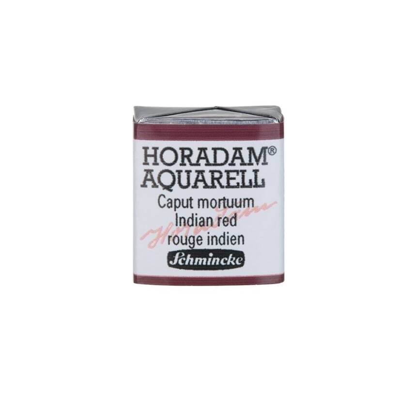 Schmincke Horadam Aquarell Artist Sulu Boya Yarım Tablet 645 Indian Red  - 1