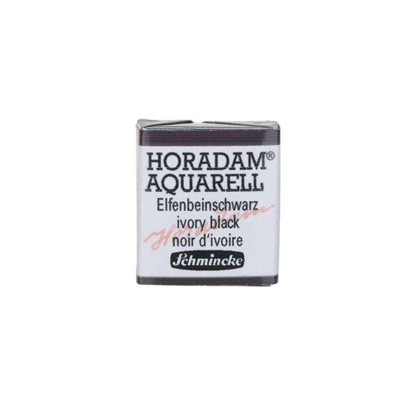 Schmincke Horadam Aquarell Artist Sulu Boya Yarım Tablet 780 İvory Black  - 1
