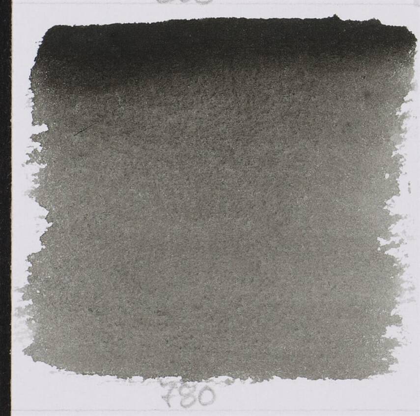 Schmincke Horadam Aquarell Artist Sulu Boya Yarım Tablet 780 İvory Black  - 2