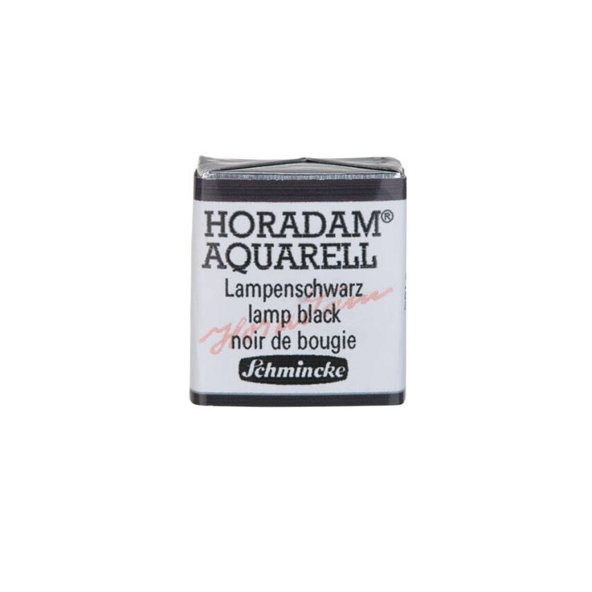 Schmincke Horadam Aquarell Artist Sulu Boya Yarım Tablet 781 Lamp Black  - 1