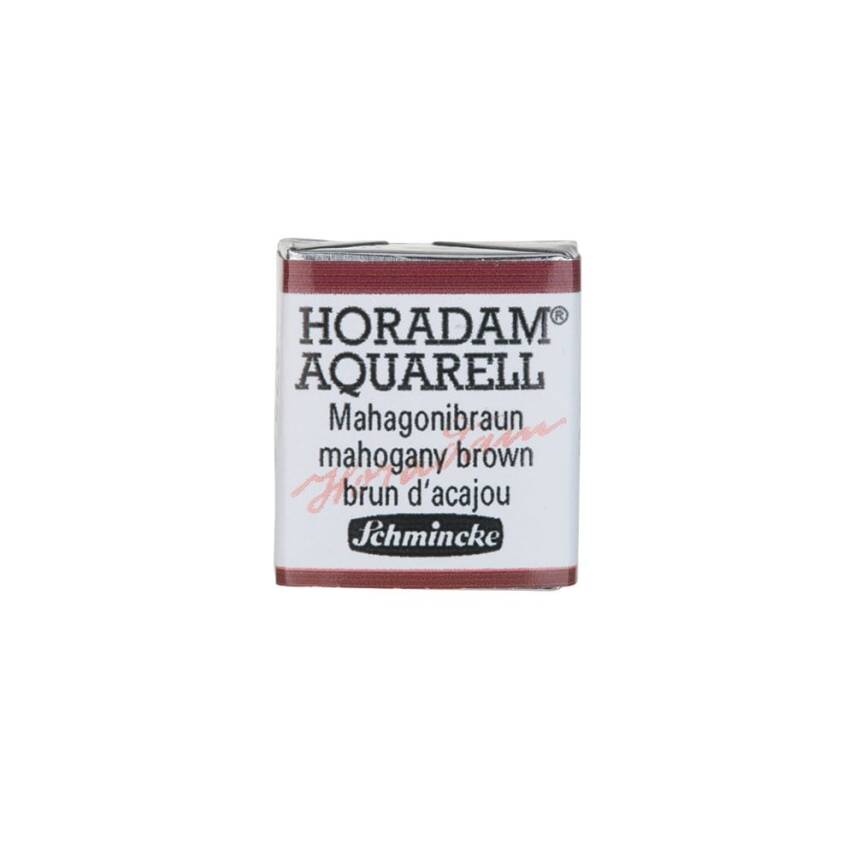 Schmincke Horadam Aquarell Artist Sulu Boya Yarım Tablet 672 Mahogany Bro  - 1