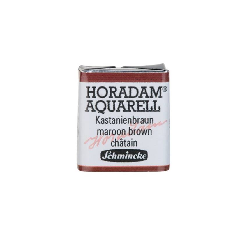 Schmincke Horadam Aquarell Artist Sulu Boya Yarım Tablet 651 Maroon Bro  - 1