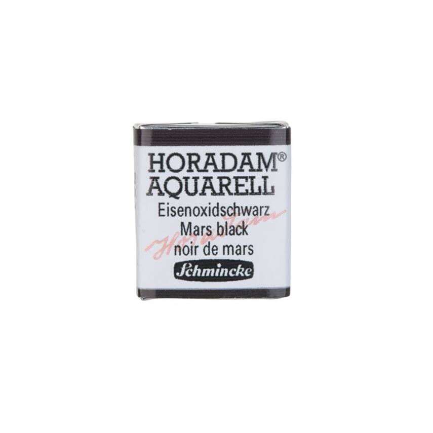 Schmincke Horadam Aquarell Artist Sulu Boya Yarım Tablet 791 Mars Black  - 1