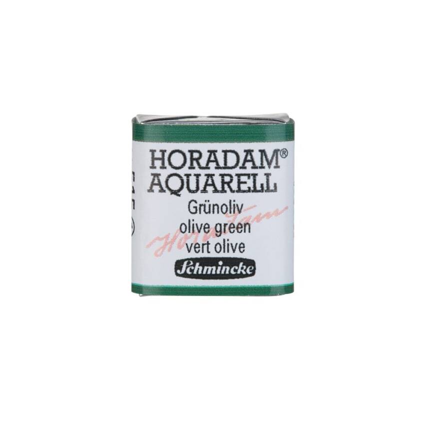 Schmincke Horadam Aquarell Artist Sulu Boya Yarım Tablet 515 Olive Green  - 1