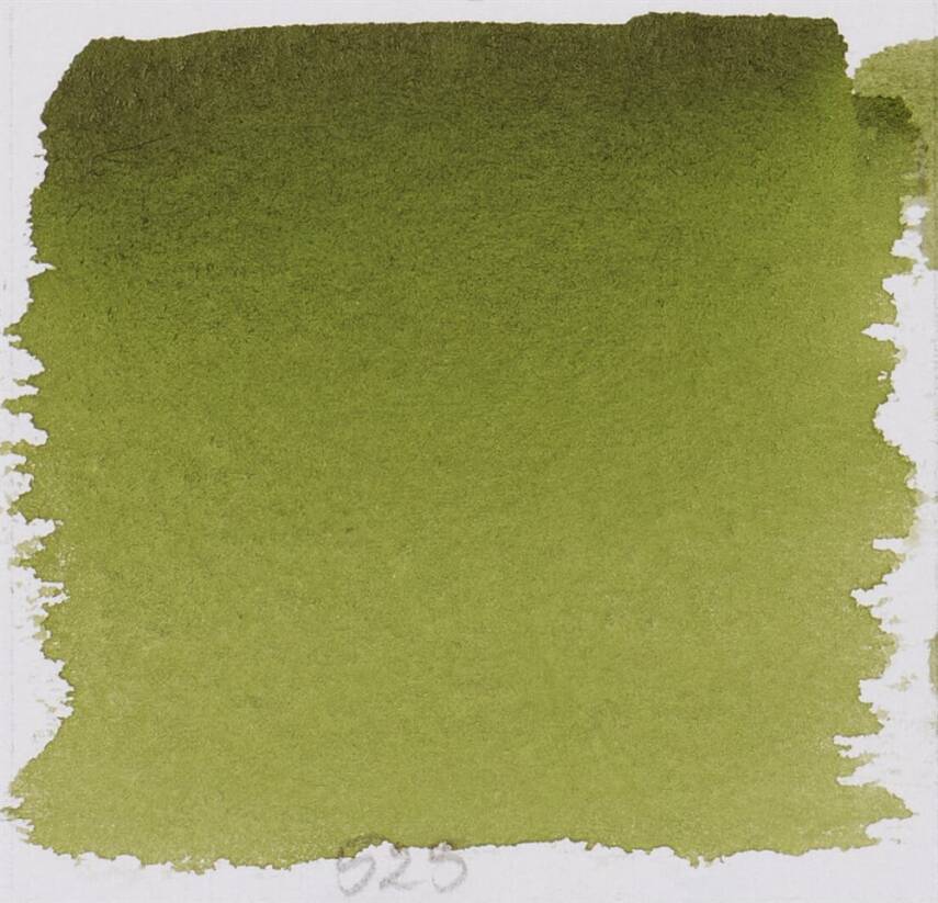 Schmincke Horadam Aquarell Artist Sulu Boya Yarım Tablet 525 Olive Green Yellowish - 2