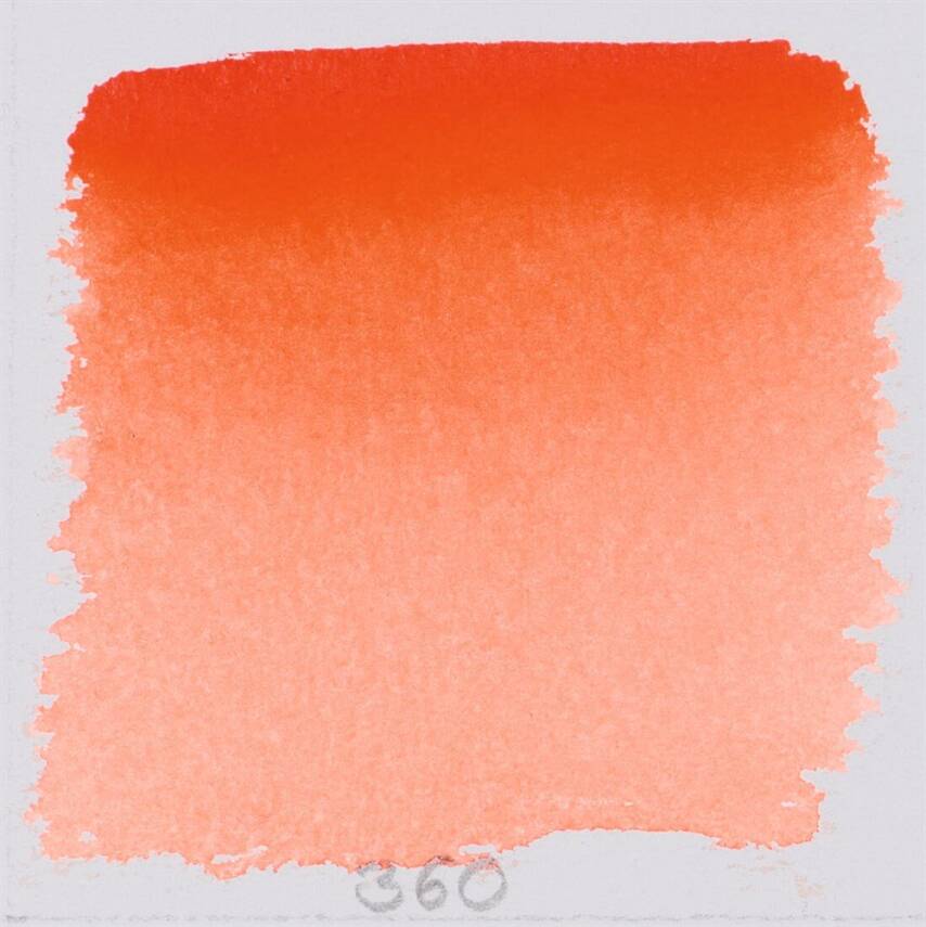 Schmincke Horadam Aquarell Artist Sulu Boya Yarım Tablet 360 Permanent Red Orange - 2