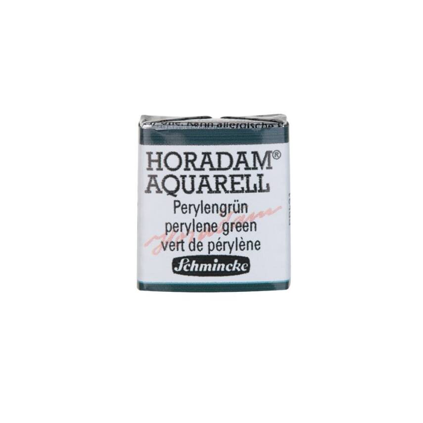 Schmincke Horadam Aquarell Artist Sulu Boya Yarım Tablet 784 Perylene Green  - 1
