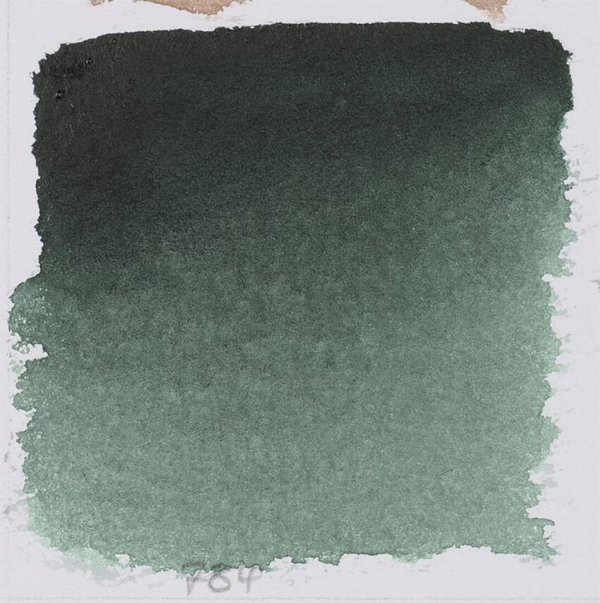 Schmincke Horadam Aquarell Artist Sulu Boya Yarım Tablet 784 Perylene Green  - 2