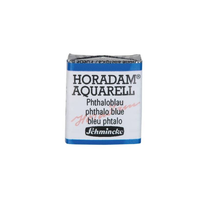 Schmincke Horadam Aquarell Artist Sulu Boya Yarım Tablet 484 Phthalo Blue  - 1