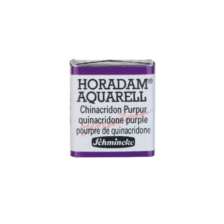 Schmincke Horadam Aquarell Artist Sulu Boya Yarım Tablet 472 Quinacridone Purple  - 1