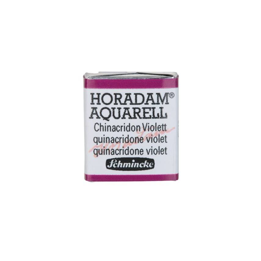 Schmincke Horadam Aquarell Artist Sulu Boya Yarım Tablet 368 Quinacridone Violet  - 1