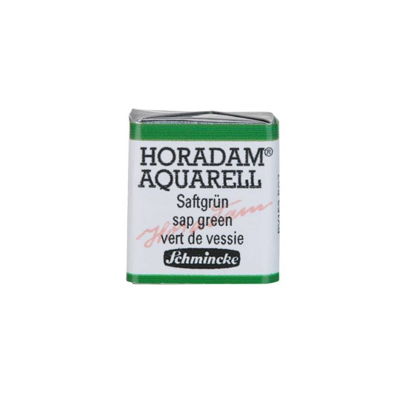Schmincke Horadam Aquarell Artist Sulu Boya Yarım Tablet 530 Sap Green  - 1