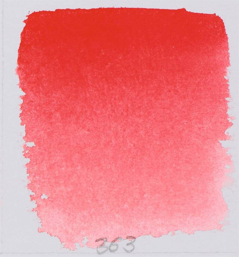 Schmincke Horadam Aquarell Artist Sulu Boya Yarım Tablet 363 Scarlet Red  - 2