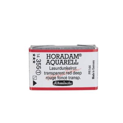 Schmincke Horadam Aquarell Artist Sulu Boya Tam Tablet 355 Transparent Red Deep Seri 1